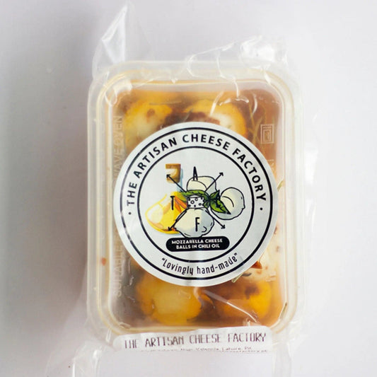 Mozzarella Balls in Chilli Oil - Artisan Cheese Factory